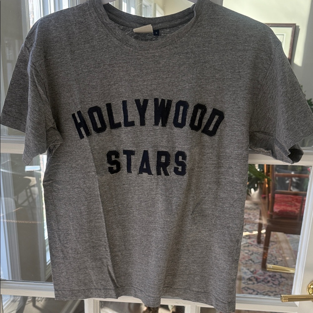 Vintage Blue Marlin Hollywood stars Gray T-Shirt